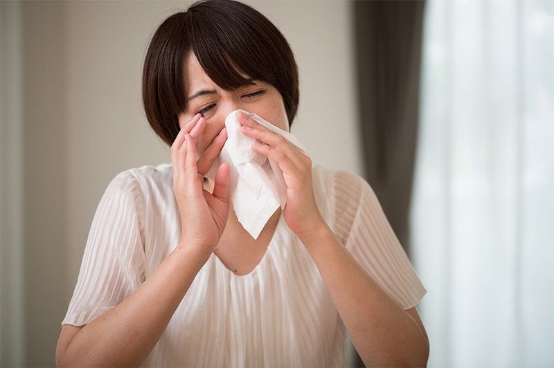 秋に出る鼻炎症状の原因 2.花粉症